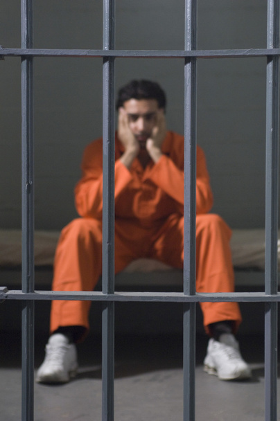 Prisoner In Cell - Φωτογραφία, εικόνα