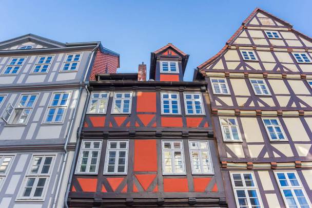 Красочные полудеревянные дома в Ганновере, Германия
 - Фото, изображение