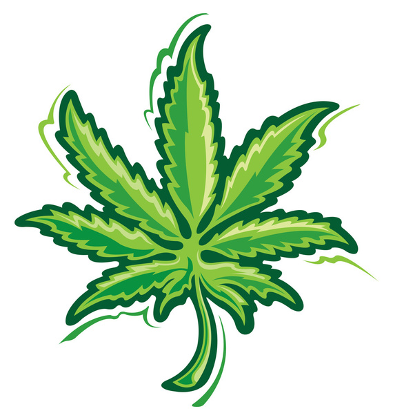 Feuille de marijuana
 - Vecteur, image