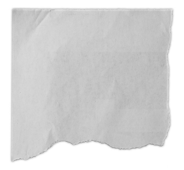 Trozo de papel desgarrado aislado sobre fondo liso
  - Foto, Imagen