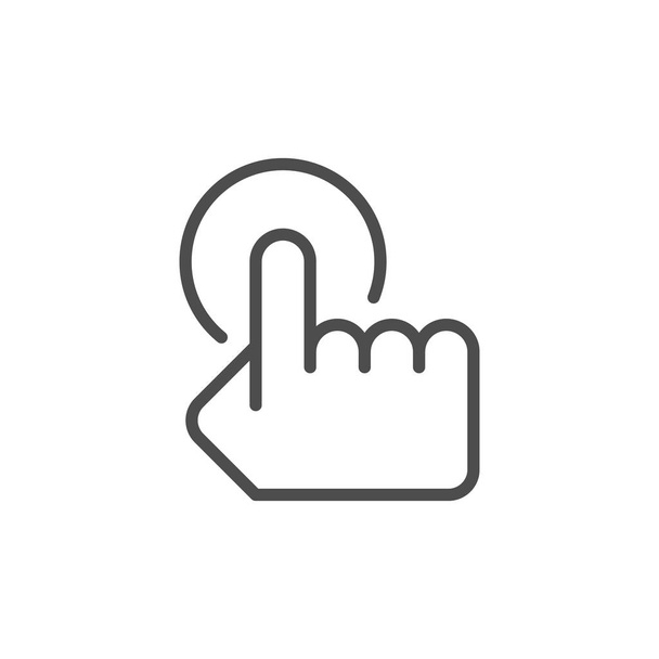 Touching line icon - Vector, Image
