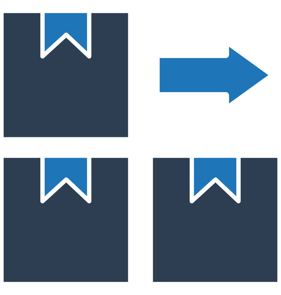 Boîtes, paquets Icône vectorielle isolée peut être facilement modifiée ou éditée
 - Vecteur, image