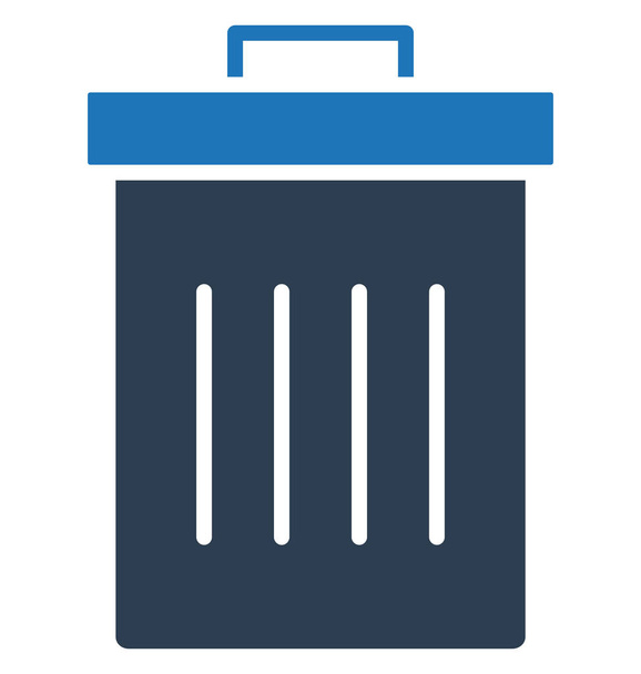 Ash bin, dustbin Isolated Vector Icon can be easily modified or edit - Vector, Image