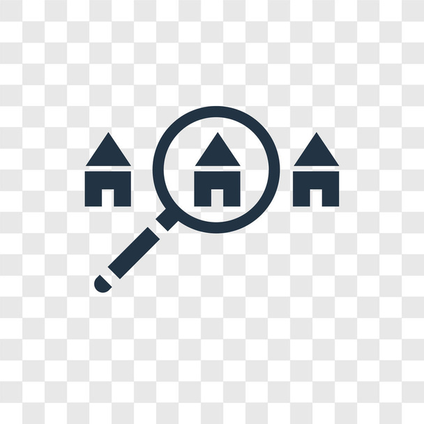 icône de recherche dans le style design à la mode. icône de recherche isolé sur fond transparent. icône vectorielle de recherche symbole plat simple et moderne pour le site Web, mobile, logo, app, UI. illustration vectorielle d'icône de recherche, EPS10
. - Vecteur, image