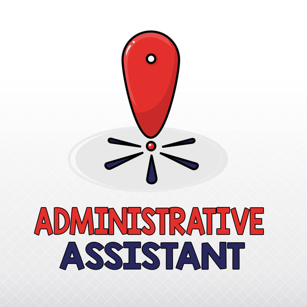 Word writing text Administrative Assistant. Geschäftskonzept für Administration Support Specialist Clerical Tasks - Foto, Bild