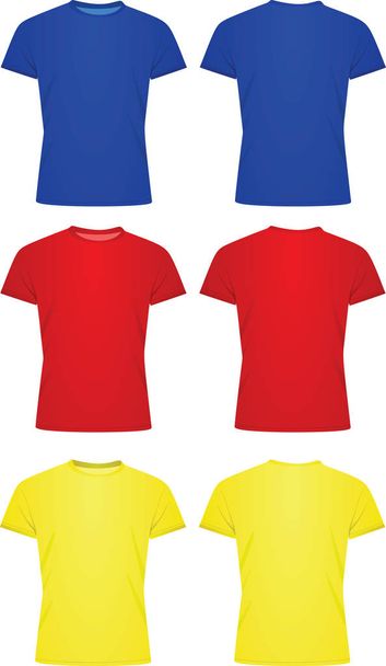 Kleurrijke t shirt set. vectorillustratie - Vector, afbeelding