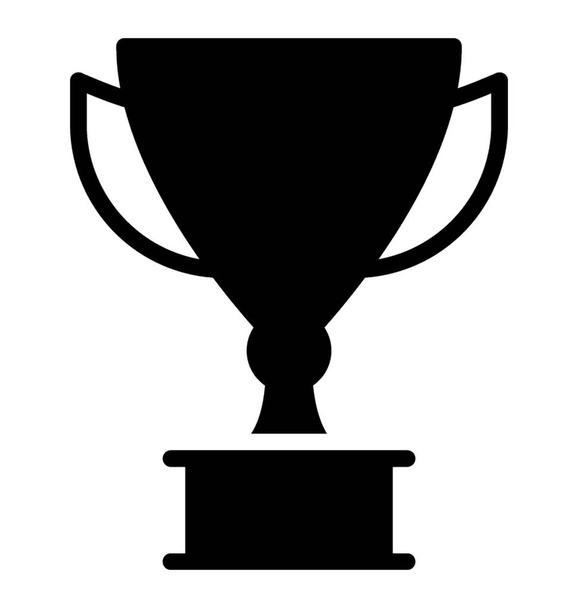 A winners cup, trophy symbolises victory - Вектор,изображение