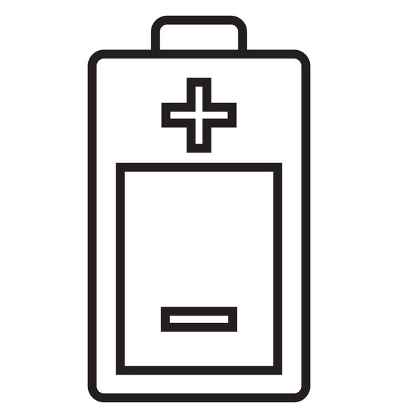 Battery charging, battery level Isolated Vector Icon can be easily modified or edit - Vector, Image