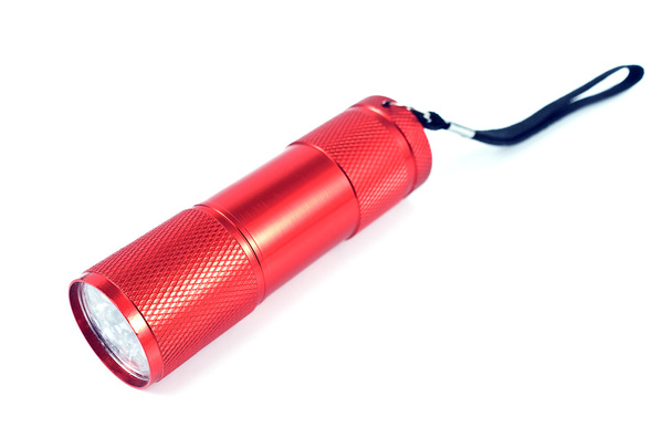 rote Taschenlampe Taschenlampe - Foto, Bild