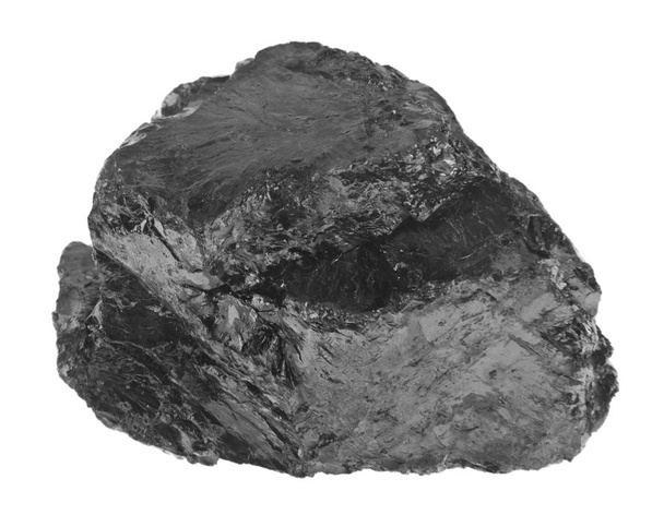 steenkool geïsoleerd op witte achtergrond - Foto, afbeelding