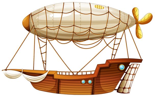 Un dirigible
 - Vector, Imagen