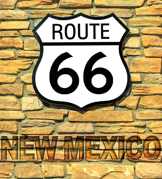 Route 66 Új-Mexikó jele - Fotó, kép