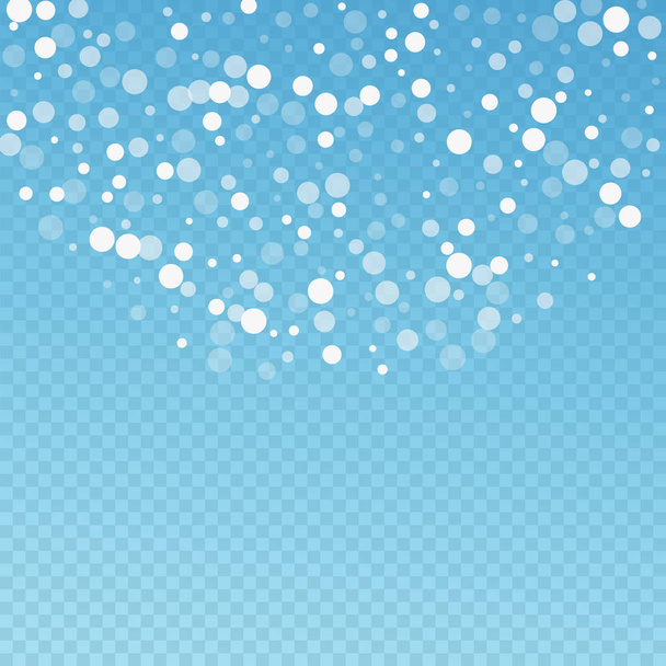 Weiße Punkte Weihnachten Hintergrund. Feinsinniger fliegender Snobismus - Vektor, Bild