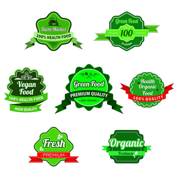Logo du marché agricole. Produits biologiques naturels
 - Vecteur, image