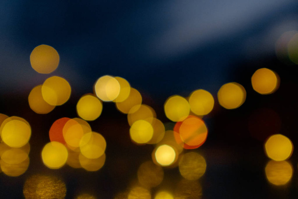 Bokeh. Blurred lights against the sky - Valokuva, kuva