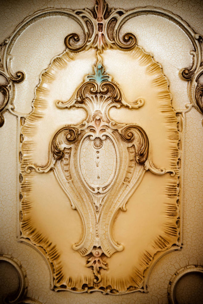 Decorating a handicraft furniture in Baroque style. - Photo, Image