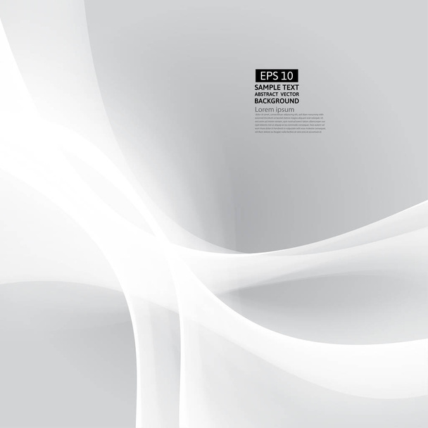 Vector van grijze en witte kleur Golf abstracte achtergrond - Foto, afbeelding