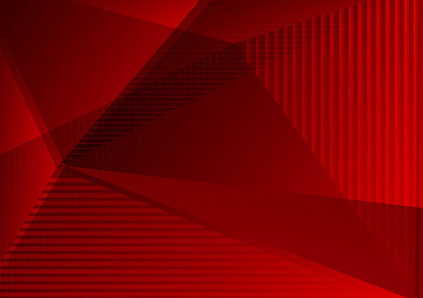Red color abstract geometric vector background modern design - Photo, Image