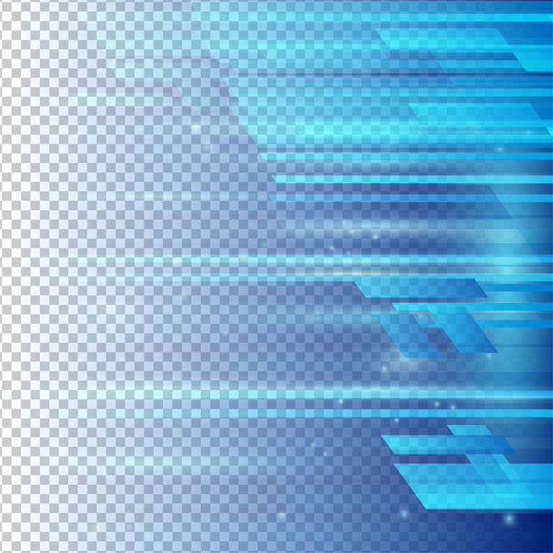 Geometriai elemek kék színű absztrakt vektor-val átlátszó háttér - Fotó, kép