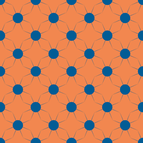 Seamless pattern with multicolor simple geometric suns. - Vector, Image