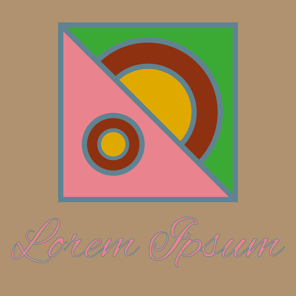 Geometrische lijn logo. Unieke lineaire badge voor uw ontwerp. Pictogram voor geometrische abstracte sjabloon-concept. - Vector, afbeelding