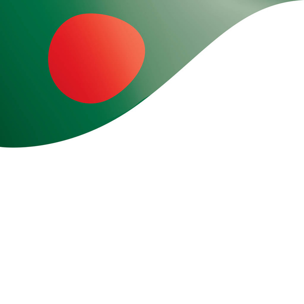 Bangladeshin lippu, vektorikuva valkoisella pohjalla - Vektori, kuva