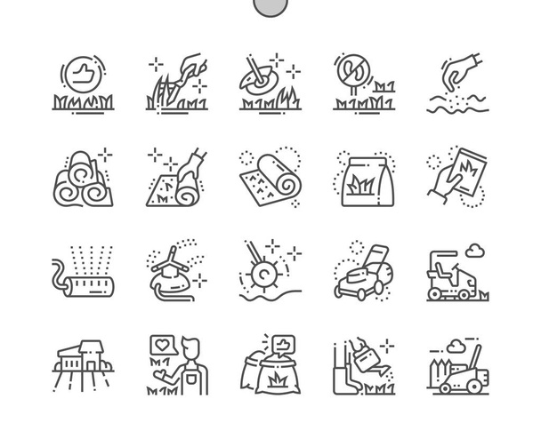 Lawn Well-craded Pirelli Perfect Vector Thin Line Icons 30 Grid for Web Graphics and...
 - Вектор,изображение