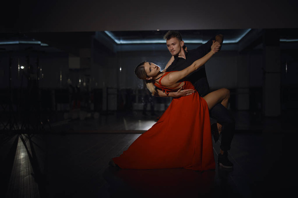 Passionate dances, concept of love and movement - Foto, afbeelding