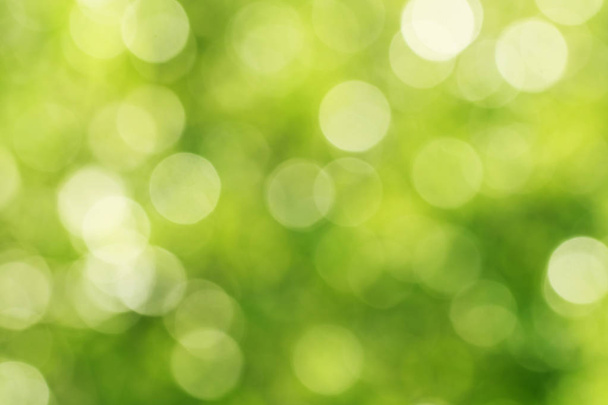 Зеленый разряженный абстрактный фон с кругами боке
 - Фото, изображение