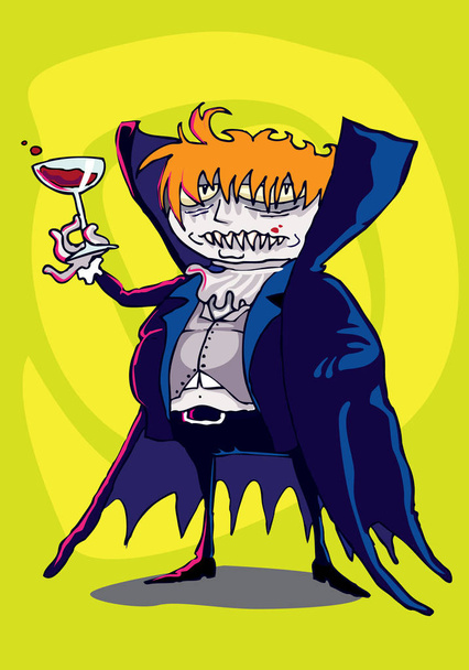 вампір п'яний з кров'ю
 - Вектор, зображення