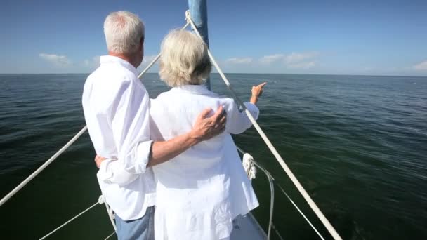 Mature Couple on Luxury Yacht - Footage, Video