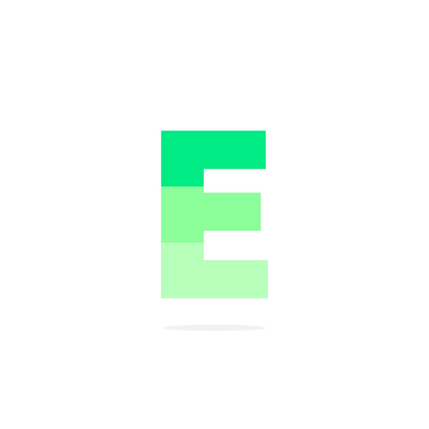 バッテリー エネルギー ベクトルのロゴ文字 E. E 文字デザイン ベクトル フル ・ バッテリ - ベクター画像