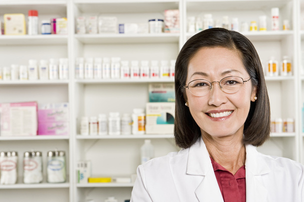Portrait Of Female Pharmacist Smiling - Photo, image