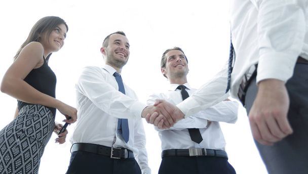 bottom view.handshake business colleagues. - Foto, immagini