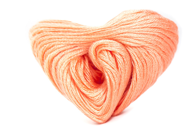 Corazón de arcilla rosa
 - Foto, Imagen