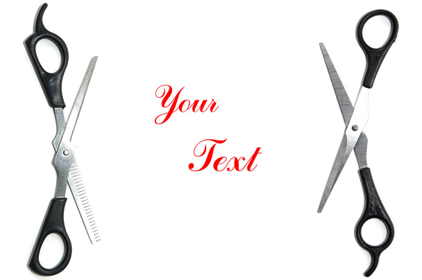 Scissors text space - Photo, Image