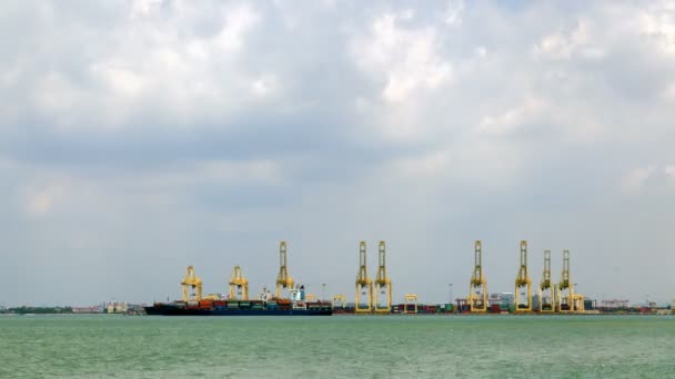 Penang Port, Malaysia Zeitraffer - Filmmaterial, Video
