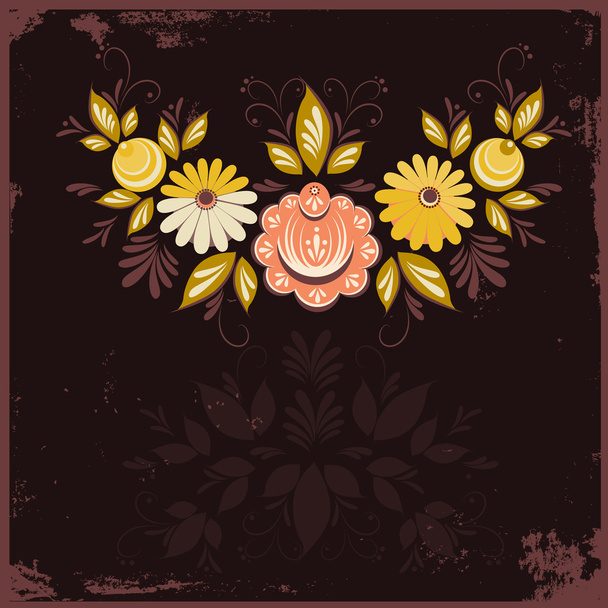 Abstract floral background - Vektor, kép