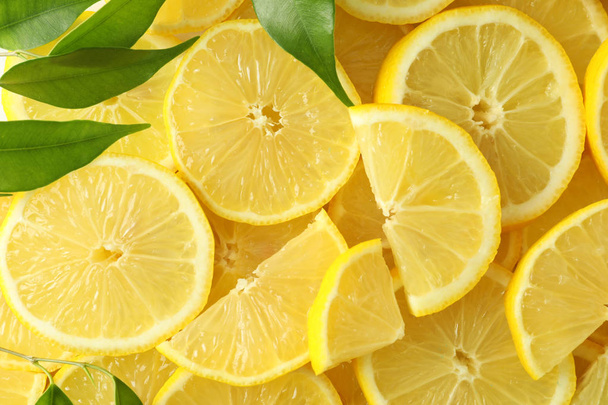 Molte fette di limone fresco
 - Foto, immagini
