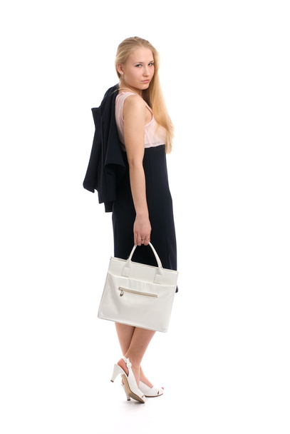Young beautiful woman with a bag - Foto, immagini