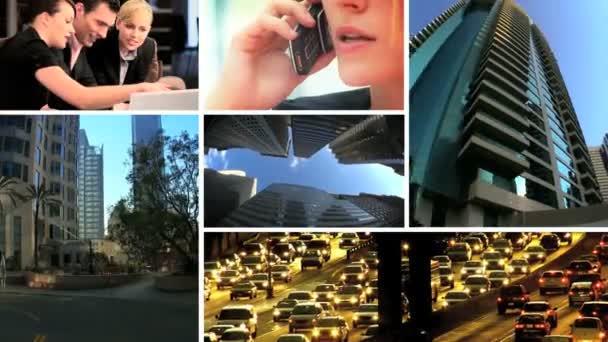 Montaż firmy idealna szybko City Life - Materiał filmowy, wideo