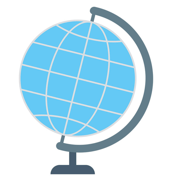 Ícone vetorial isolado do globo que pode ser facilmente editado ou modificado
 - Vetor, Imagem