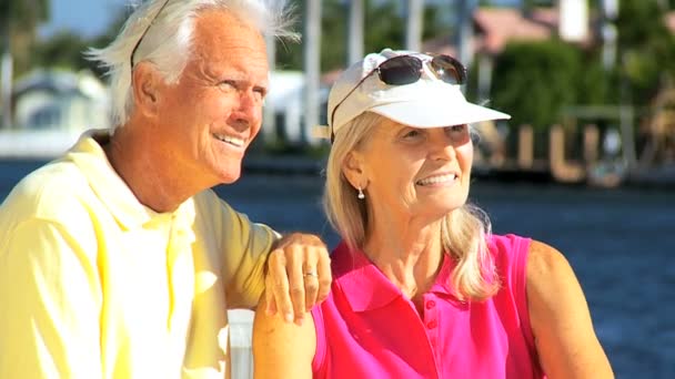 Contented Senior Couple in Close-up - Footage, Video