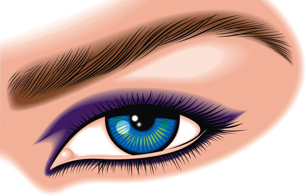 blue eye - Vector, Image