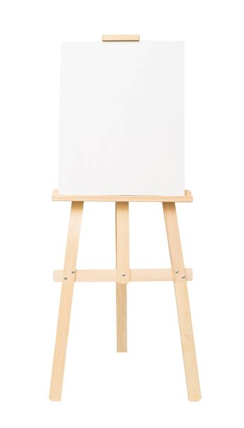 Festőállvány üres rajz elszigetelt fehér background - Fotó, kép