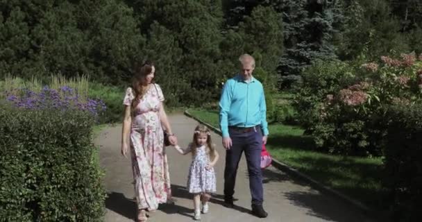 Young family in the park - Video
