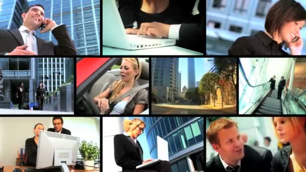 Montage of Business Using Wireless Communication - Footage, Video