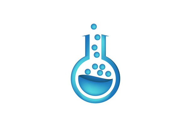 тестовий логотип скляної трубки Дизайн Натхнення ізольовано на білому тлі
 - Вектор, зображення