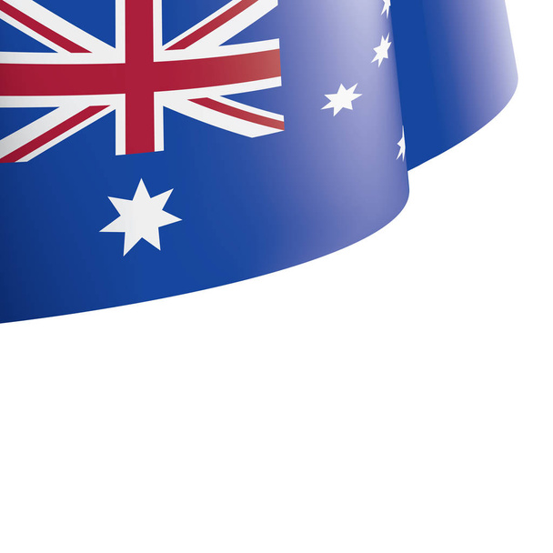 Australian lippu, vektorikuva valkoisella pohjalla. - Vektori, kuva