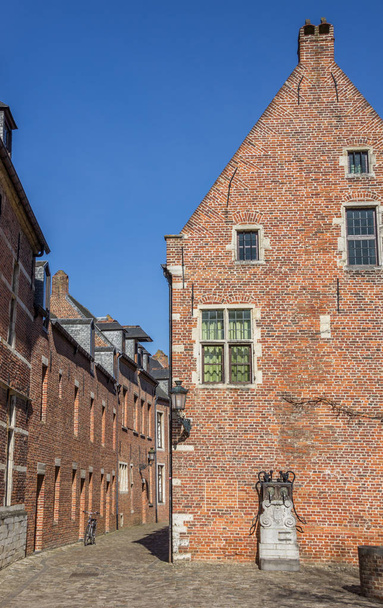 Street in the old quarter Begijnhof in Leuven, Belgium - Zdjęcie, obraz